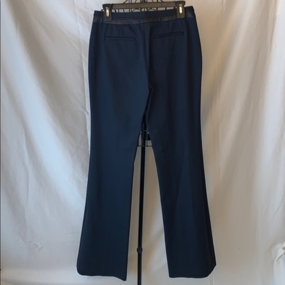 Elie Tahari | Black Mid Rise Boot Cut Pants - Picture 3 of 7